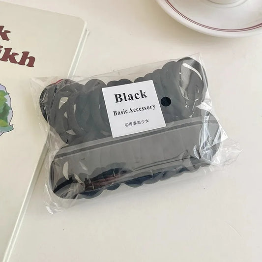 Anti-Slip Scrunchie Hair Tie 50 PCS Women Seamless Elastic Hairband for Running Daily Non-Damage Hair