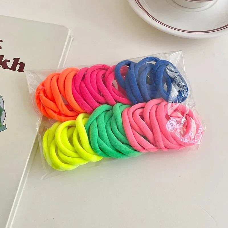 Anti-Slip Scrunchie Hair Tie 50 PCS Women Seamless Elastic Hairband for Running Daily Non-Damage Hair