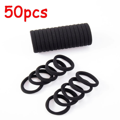50/100/500/1000 pieces 4 cm black large nylon soft elastic band hair