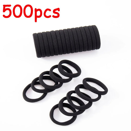 50/100/500/1000 pieces 4 cm black large nylon soft elastic band hair